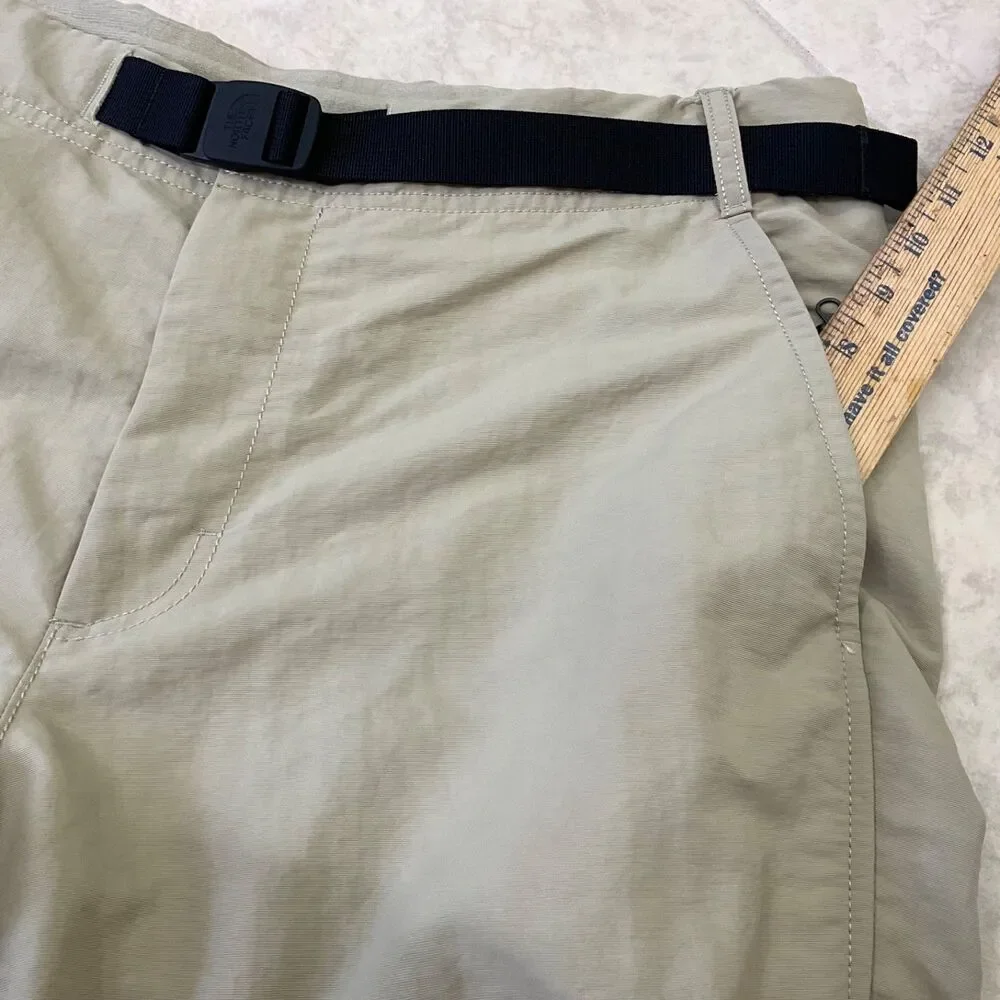 North Face Belted Shorts Men's 32 Hiking Fishing Outdoors Packable zip pockets *